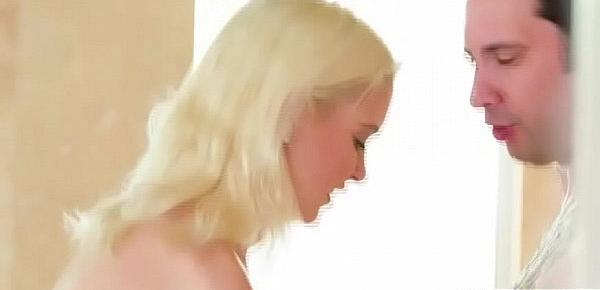  Hot blonde Chloe Cherry shower stroking